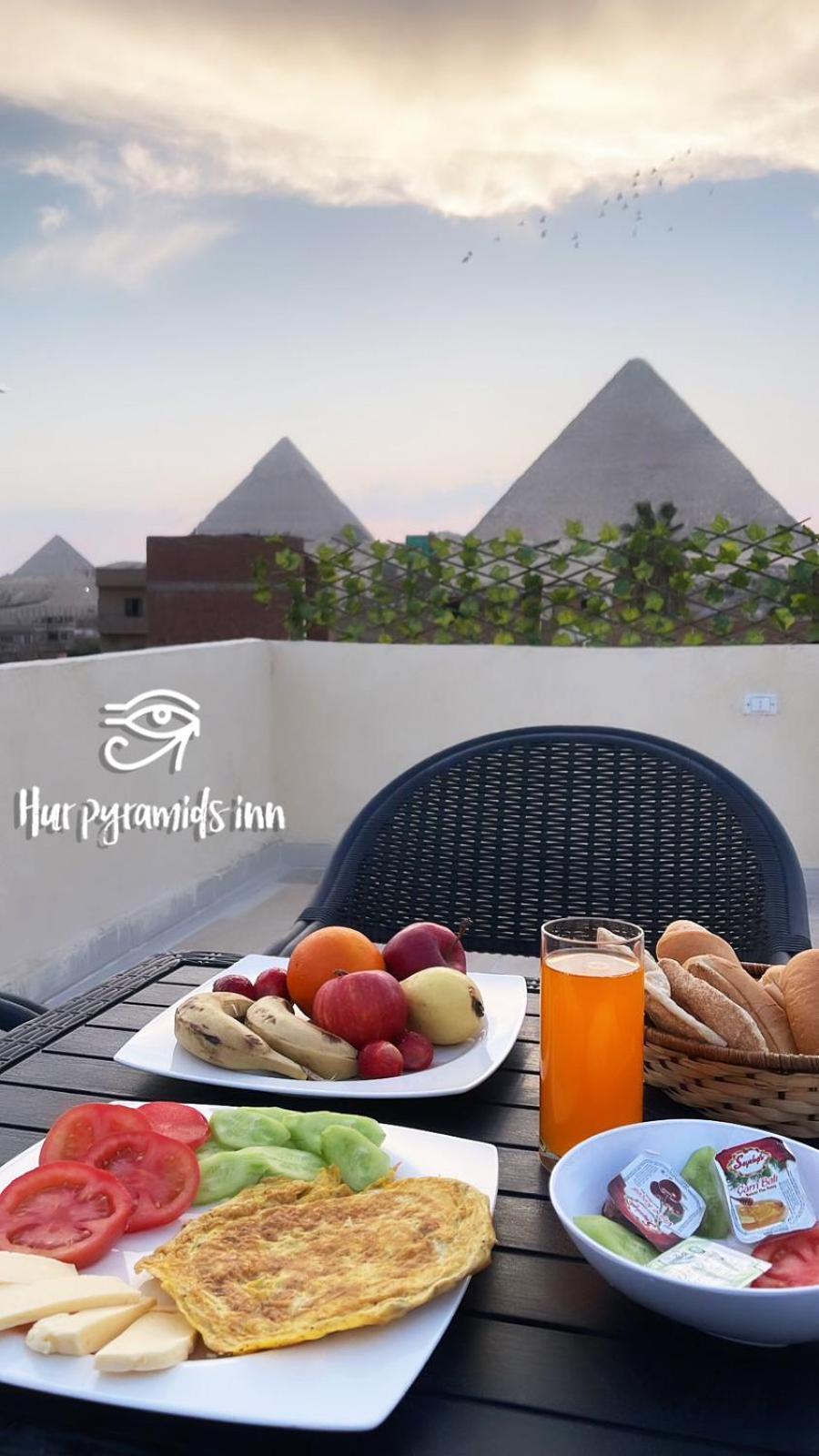 Hur Pyramids Land Inn Kafrat al Jabal Bagian luar foto