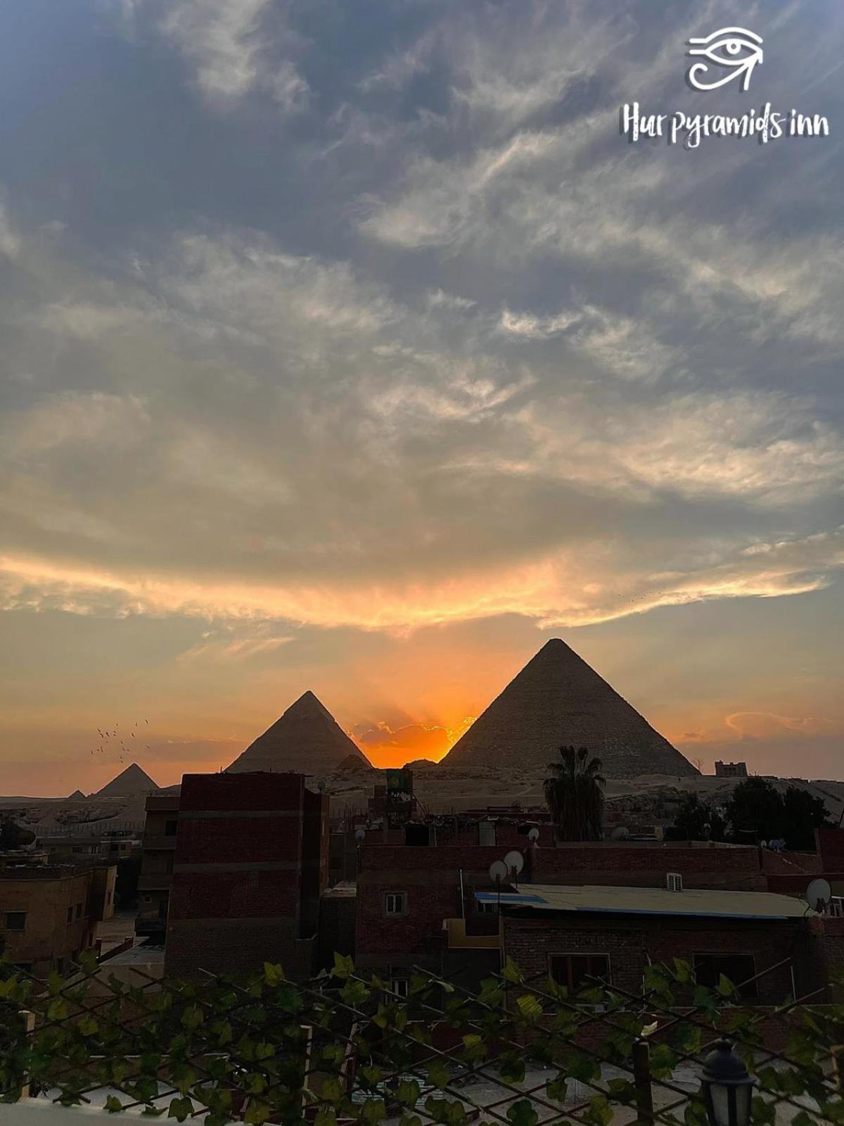 Hur Pyramids Land Inn Kafrat al Jabal Bagian luar foto